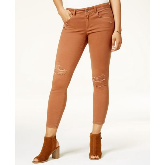 American Rag Juniors Ripped Twill Pants Brown 5