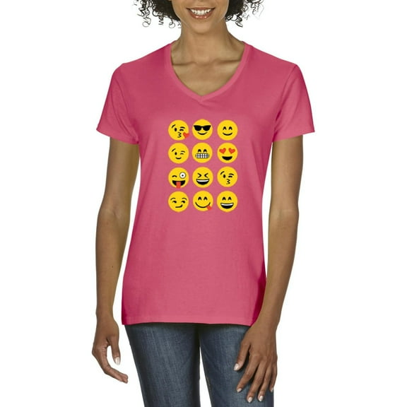 Normal is Boring - Women's T-Shirt V-Neck Short Sleeve, up to Women Size 3XL - Emoji Group