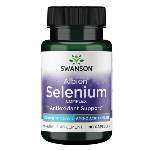Swanson Albion Complexed Selenium 200 mcg 90 Capsules