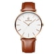 thumbnail image 2 of Reloj de cuarzo para hombre, relojes para hombre, reloj fino de moda para hombre, correa de cuero fina, reloj de cuarzo de acero inoxidable A, 2 of 3