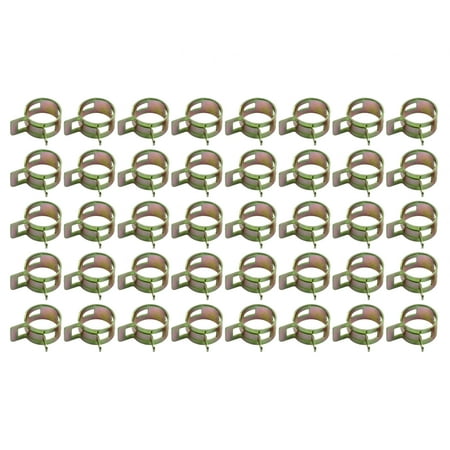 

40pcs Fuel Line Hose Spring Clip Water Pipe Air Tube Clamp for Auto Car 16MM