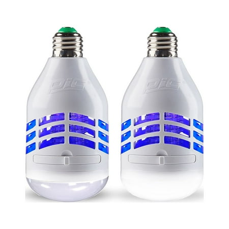 Pic LED Light Bulb, Electric Insect Killer, White, 2 Count