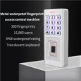 thumbnail image 1 of Fingerprint Waterproof Access Control Machine Waterproof Password Access Control Precision Access Control Machine with Backlit Keyboard for Office Residence Villa, 1 of 1