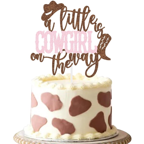 Cake Topper DOMOO OF DREAMS Vaquerita Rosa para Baby Shower