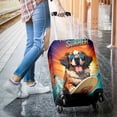 thumbnail image 3 of Retro Surfing Saint Bernard in Cool Sunglasses Hello Summer Waves Travel Luggage Cover St Dog Lover Suitcase Dust Protective Decor - 10001, 3 of 5