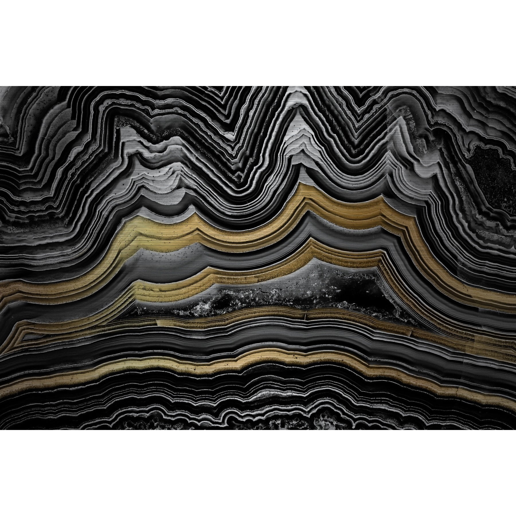 Marmont Hill "Waves of Glory" Painting Print on Brushed Aluminum