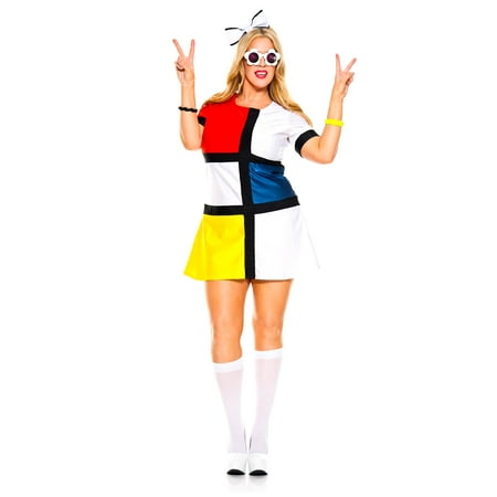 - Adult Curvy 60s Mod Muse Costume
