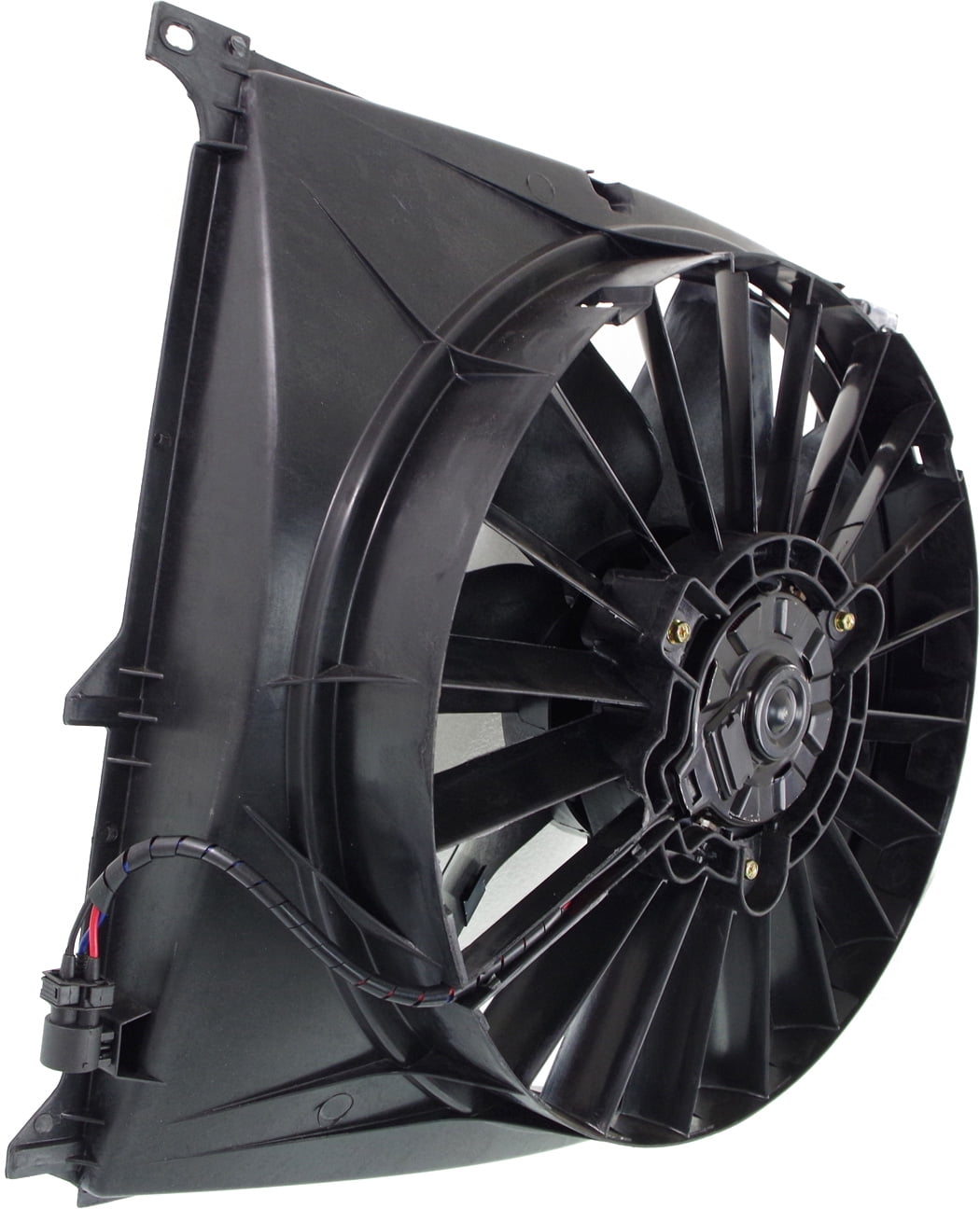 Replacement B190901 Cooling Fan Assembly Compatible with 1996-1998 BMW 318i 1996-1997 318is A/C Condenser