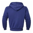 thumbnail image 4 of Hooded Sports Tracksuit Unisex Running Outfits Long Sleeve Pullover Hoodies Sweatshirt - Solid Color for Autumn Winter Gym Sessions, Daily Comfort, and Holiday Activities,Blue,M, 4 of 4