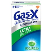 Gas-X Extra Strength Gas Relief Softgels, 72 Count
