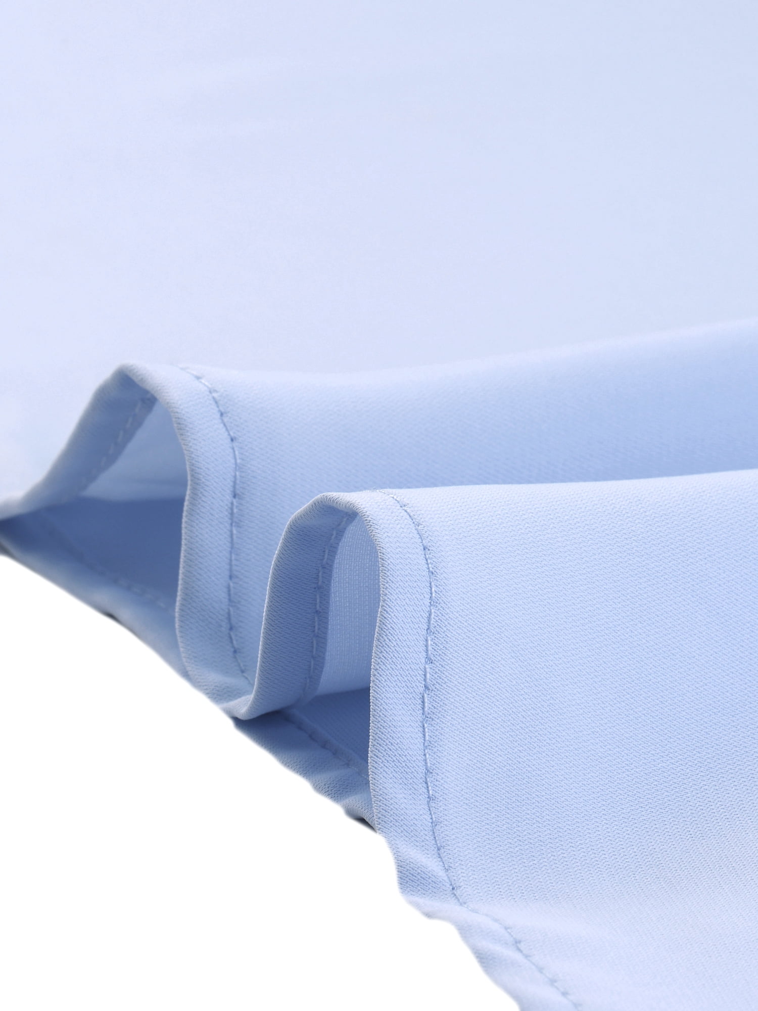 DARING DIVA Women's Contrast Trim Peter Pan Collar Top M Light Blue