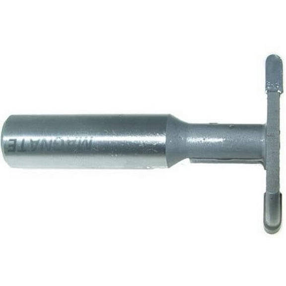 Magnate 6069 Slot Cutter For Demountable Hinge Router Bit — 5/64" Radius; 1-19/32" Large Diameter; 3/8" Small Diameter; 21/32" Cutting Height; 1/2" Shank Diameter; 1-1/2" Shank Length