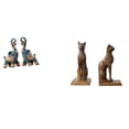 thumbnail image 1 of Estatuas Modernas De Resina De Elefante Y Gato Egipcio, Figuras Decorativas, Esculturas, Adornos, Arte, Artesanías, Sujetalibros Coleccionables Para Escritorio, Estantería, Hogar, Oficina,, 1 of 8