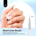 thumbnail image 3 of Set de 5 pinceles liner para nail art Beetles Gel Polish, 3 of 7