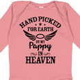 thumbnail image 4 of Inktastic Handpicked for Earth by My Pappy in Heaven with Angel Wings Boys or Girls Long Sleeve Baby Bodysuit, 4 of 5