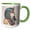 Green/White, variant on 3drose, Egyptian Figures on Souvenir Shop Wall, Luxor, Egypt-af14 Aje0256 - Adam Jones, 15oz Two-tone Blue Mug