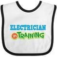 thumbnail image 3 of Inktastic Electrician in Training Boys or Girls Baby Bib, 3 of 4