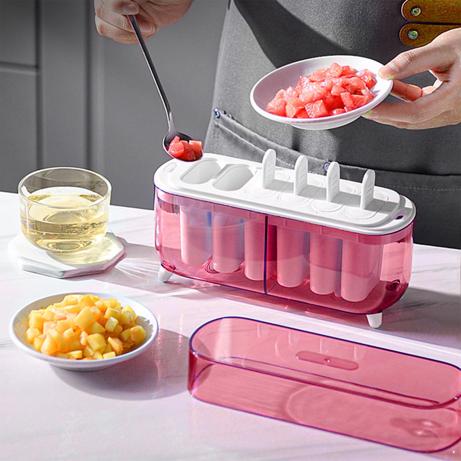 Popsicle molds ice pop maker tupperware quality 6 pieces bpa free clearance sale
