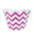 thumbnail image 2 of Wrapables® Standard Size Chevron Cupcake Wrappers (Set of 60), Hot Pink, 2 of 4