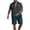Dark Green, variant on Mens Short Sets 2 Piece Outfits Short Sleeve Casual Button Collared Shirt and Shorts Set Big and Tall Soft Sports Sweatsuits for Men, Gray 2XL