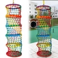 thumbnail image 5 of golytefs Kids Safety Rope Ladder Net Polyester Rope Ladder Load Safety Protection 31.5x31.5x78.74in Climbing Safety Net for Treehouse Backyard Monkey Bars (5 Tiers), 5 of 8