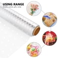 thumbnail image 1 of HAMPPLIES Premium Transparent Cellophane Wrapper Roll with Dot and Clear Options for Special Occasion Wrapping, 1 of 8