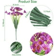 thumbnail image 6 of Sinhoon Artificial Flowers 12 Bundles Outdoor UV Resistant Fake Flowers No Fade Faux Plastic Greenery Shrubs Garden Porch Window Box Decorating (Purple), 6 of 7