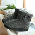 thumbnail image 4 of Women's and Men's Fluffy Bootie Slipper Sock with Memory Foam House Shoes, 4 of 8