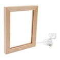 thumbnail image 1 of Guardoinrt LED Photo Frame Display Decoration wood,offering a Picture Frame for Desk Bedroom Home 21cmx17cm, 1 of 6