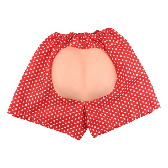 Pantalones cortos de murciélago falsos con diseño de delantal, disfraz de fiesta, accesorio de cosplay, Halloween rojo
