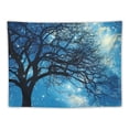 thumbnail image 5 of Creowell  Galaxy Tapestry Wall Hanging Stars Blue Sky Wall Tapestry Tree Night Sky Wall Art for Bedroom Home Dorm Decor 40x30inch, 5 of 6