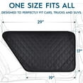 thumbnail image 2 of Zone Tech Car Door Pet Barrier - Black Heavy Duty Waterproof, Scratchproof Side Protector Barrier Dog Pet Vehicle Interior Door Cover- Universal Size Fits Cars, Trucks & SUVs (1 Right &1 Left), 2 of 9