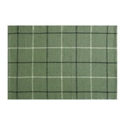 Home Dcor Collection, Sage Plaid Layering Accent Rug, Multi, 24" x 36", 1 Pack