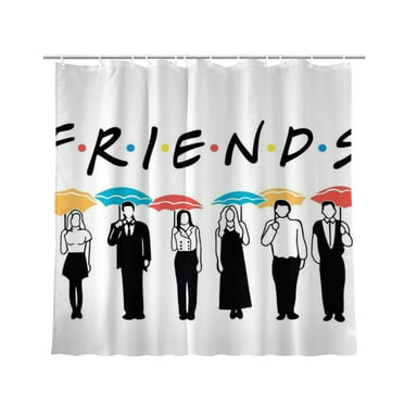 Friends Tv Show Shower Curtain Bathroom Decoration Bath Curtain Waterproof Shower Curtain Home Decor 72 × 72 inch
