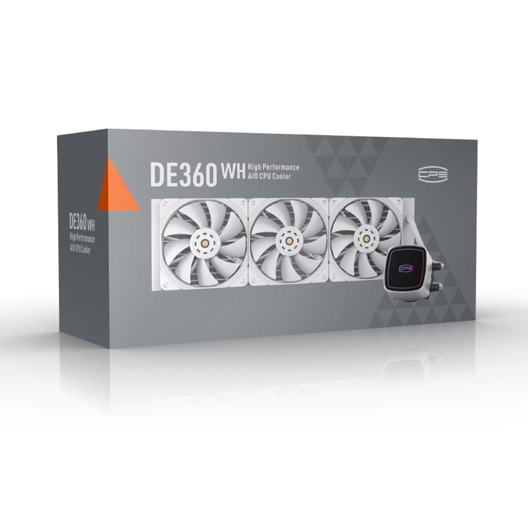 PCCOOLER DE360-WHAWXX-GL Powerful Dual-Pump AIO Liquid CPU Cooler, support Intel LGA 115X/1200/1700/20XX AMD AM3/AM4/AM5