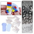 thumbnail image 4 of figatia Nail Plate Stamping Template Set Stamper Scraper Kit 4, 4 of 9