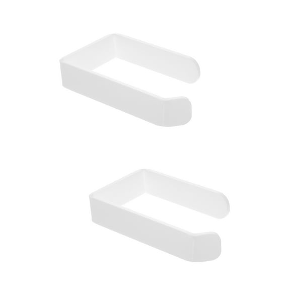 2 PCS Bathroom Paper Towel Holder Rack for Kitchen Countertop White