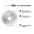 thumbnail image 3 of Hart Brakes Rear Brakes and Rotors Kit |Rear Brake Pads| Brake Rotors and Pads| Ceramic Brake Pads and Rotors - PHXR.47042.02, 3 of 7