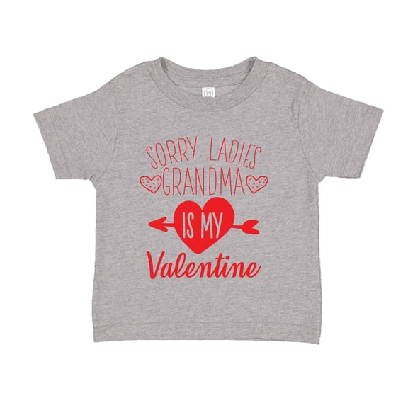 Sorry Ladies Grandma Is My Valentine Toddler T-Shirt 2T Athletic Heather