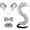 Light gray, variant on Hsqqdc Plush Gray Mouse Ears Shape Headband Set with Bow Tie and Tail, 4 Pieces