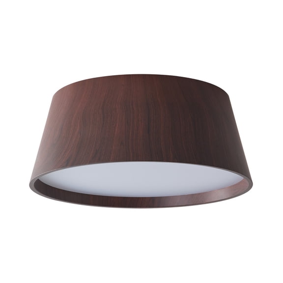 Modern Flush Mount Ceiling Light, 24.4 inches Brown LED Lighting for Dining Room Bedroom, Balcony