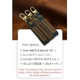 thumbnail image 4 of with Customized Text Keychain Leather Flip Key Fob Cover Fit for Audi A3 A6 Q3 Q7 S6 R8 Keyless Handmade Key Fob Shell Case, 4 of 7