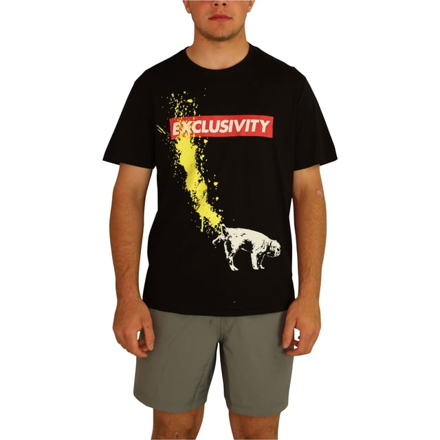 Elevenparis Hombre Exclusividad Camiseta gráfica negra2 L