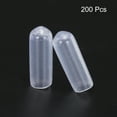 thumbnail image 2 of Uxcell Rubber End Caps Vinyl Round End Cap Cover Screw Thread Protectors for Screw 200Pcs Clear 6mm, 2 of 6
