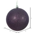 thumbnail image 2 of Vickerman 3" Plum Glitter Ball Ornament, 12 per Bag, 2 of 5