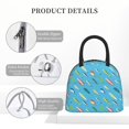 thumbnail image 4 of Balery Different Color Fishing Bait Pattern Lunch Bag Women, Lunch Box, Lunch Bag, Small Leakproof Lunch Tote Large Capacity Reusable Insulated Cooler Lunch Container-One Size, 4 of 6