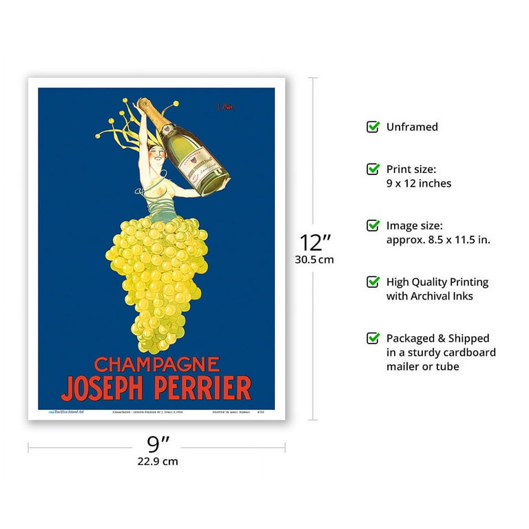 Champagne Joseph Perrier - French Woman Emerging from