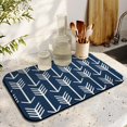 thumbnail image 3 of 2 Pack Washable Rubber Bohemian Vintage Floral Dish Drying Mats for Kitchen Counter Home Large Coffee Bar Pad Accessories and Decor for Utensils Stemware (2pcs 19.5''x12''), 3 of 6