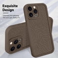 thumbnail image 3 of Funda de teléfono MZELQ para iPhone 15 Pro Max Silicone - Marrón, 3 of 6