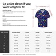 thumbnail image 5 of Honeii 's Mathematics And Chemistry for men's short-sleeved button-up collared shirt featuring a pocket, perfect for beach vacations, and travel adventures., 5 of 5